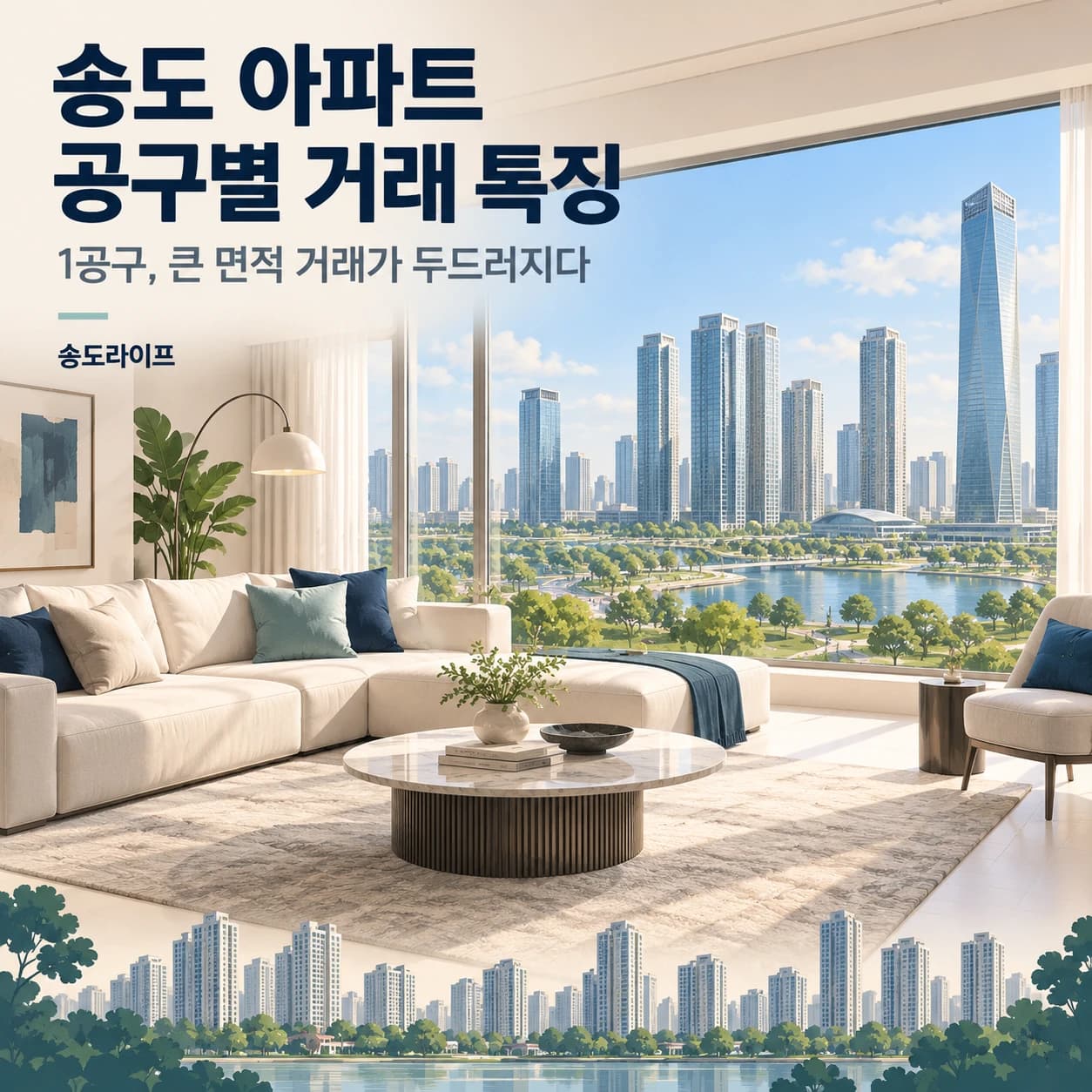 송도 아파트 공구별 실거래 비교|면적별 거래 특징과 가격 차이